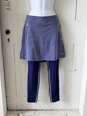 Nike Golf Tennis Purple Heather Skort with Attached Leggings